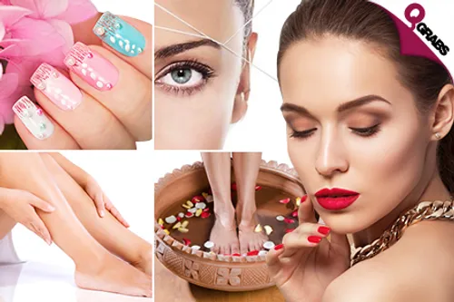 For QR99 Get Nail Polish Application & Full Body Wax OR a Mani & Pedi with Two Nail Designs and a Threading OR for QR145 Get a Spa Mani & Pedi with Four Nail Designs! (Up to QR460 Value)